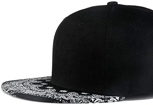 Miniatura 6 de CNUSER Snapback Hats for Men Women,Fashion Baseball Cap,Hip Hop Flat Bill Brim Adjustable Dad Hats