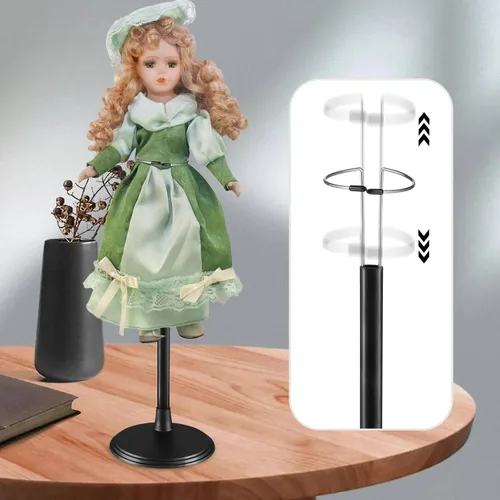 Miniatura 3 de Alipis Soportes de soporte para muñecas de 15.35 pulgadas, soportes de muñeca ajustables portátiles para exhibición y almacenamiento, estantes