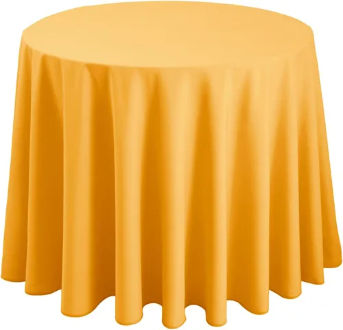 Miniatura 50 de Hiasan Mantel redondo de 30 pulgadas – Mantel de tela de poliéster impermeable resistente a las manchas a prueba de derrames, para comedor, cocina