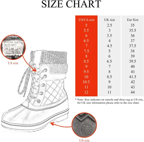 Miniatura 2 de DREAM PAIRS Botas de nieve de invierno para mujer