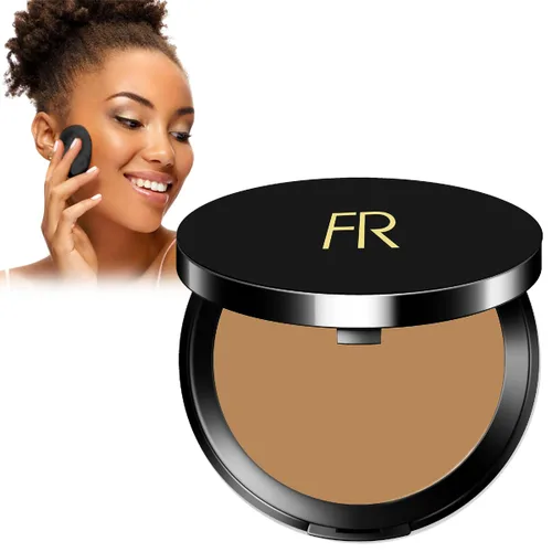 Flori Roberts - Base de maquillaje de crema a polvo, cobertura completa para mujeres de color o tonos de piel más profundos, maquillaje de larga