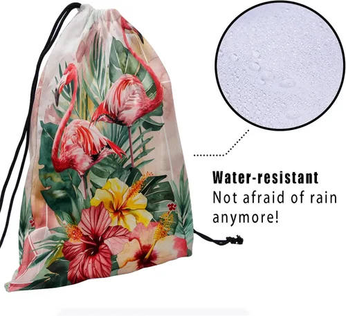 Miniatura 144 de Bolsa de agarre de gimnasia de piel de animal, bolsa de gimnasia con cordón ajustable, bolsa de cuerda para fauna silvestre, Mariposas Galaxy