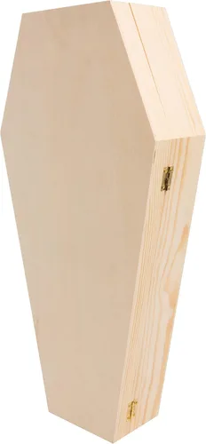 Miniatura 3 de Creative Hobbies Caja grande de ataúd de Halloween de 18 pulgadas, caja rellenable con bisagras para decoración de Halloween, recuerdo de fiesta
