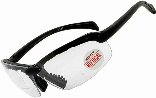 Miniatura 3 de Gafas de seguridad bifocales o inferiores de caza con marco negro y varias opciones de lente