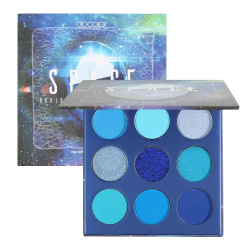 Miniatura 18 de Docolor Paleta de sombras de ojos de 9 colores, sombras de ojos amarillas, paletas de sombras de piedras preciosas, sombras altamente pigmentadas