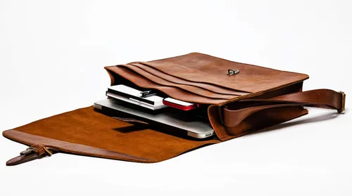 Miniatura 12 de HIDES Bolso bandolera de cuero de grano completo para computadora portátil, bandolera de viaje