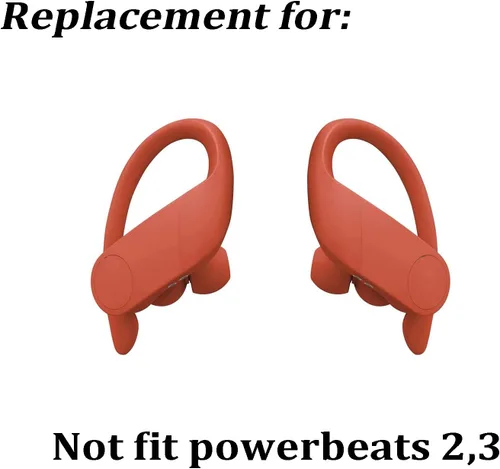 Miniatura 2 de Juego de auriculares de silicona de repuesto para auriculares inalámbricos Powerbeats Pro, 8 pares (rojo)