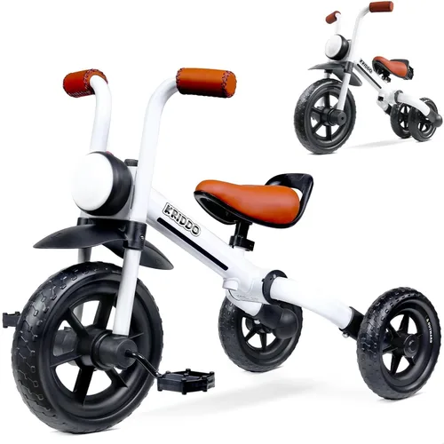 Miniatura 7 de KRIDDO Bicicleta de equilibrio 2 en 1 para niños y triciclo para niños de 2 a 5 años, bicicleta de equilibrio para niños pequeños con pedales