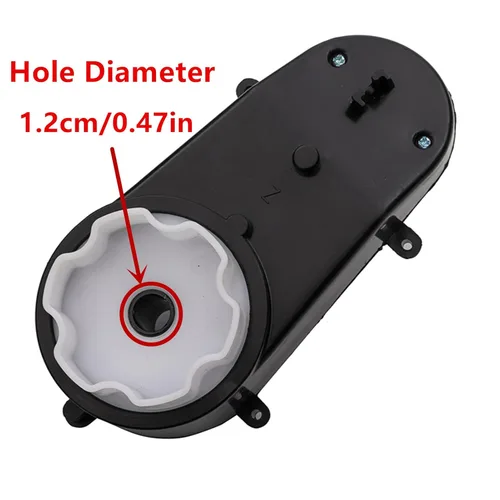 Miniatura 3 de 12V390 20000RPM Apertura Caja de cambios de 0.47 pulgadas con motor de CC, motor RS390 de 12 V con caja de engranajes para niños, accesorios