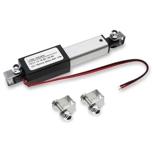 Miniatura 10 de Mini Actuador Lineal Eléctrico 12V, Actuador Lineal Impermeable de Carrera de 4", Velocidad 4mm/s, 200N/45lb, con Soportes de Montaje para Coche RV