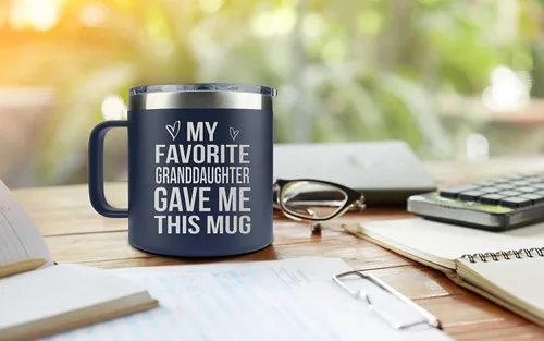 Miniatura 5 de Regalos para el abuelo de la nieta, el nieto, los niños en el Día del Padre, Navidad, cumpleaños - Tazas de café divertidas para regalar a