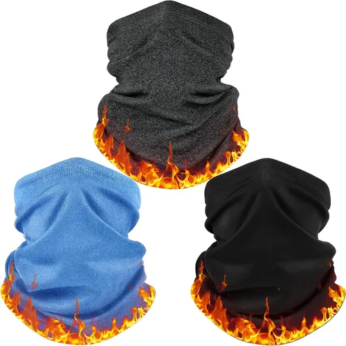 Miniatura 8 de HONGTEYA Polaina de cuello de invierno para hombres y mujeres, resistente al viento, máscara facial para clima frío, esquí, deportes al aire libre