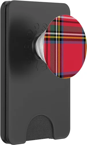 Miniatura 7 de PopSockets de Navidad a cuadros rojos PopGrip intercambiables