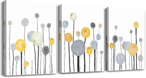 Miniatura 18 de Lienzo decorativo para pared de dormitorio, sala de estar, impresiones en lienzo, obras de arte, decoración de pared de baño, plantas verdes, Verde
