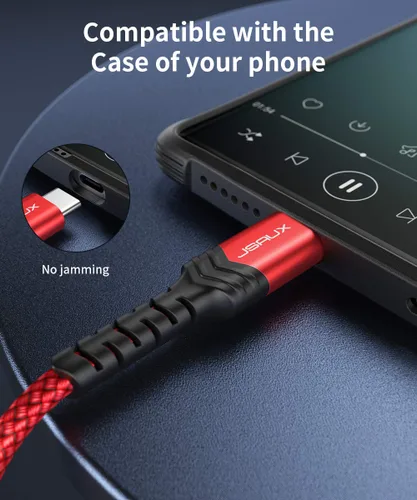 Miniatura 8 de JSAUX - Cable USB C a conector de audio auxiliar de 3,5 mm para iPhone 17 Pro Max/Air [1 m], cable tipo C a auriculares de 3,5 mm para coche estéreo