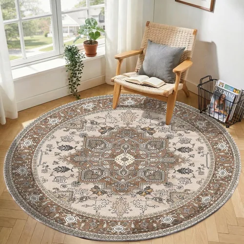 Miniatura 31 de OPPODREAM Alfombras suaves, pequeñas y lavables con parte trasera antideslizante, alfombra de cachemira sintética de pelo bajo, 2 x 3 pies, azul