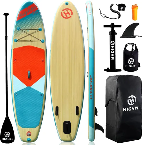Miniatura 10 de Inflatable Stand Up Paddle Board for Youth and Adults – Wide Sup with Premium Accessories, Blow Up Paddleboard for Surfing, Fishing, Yoga & More