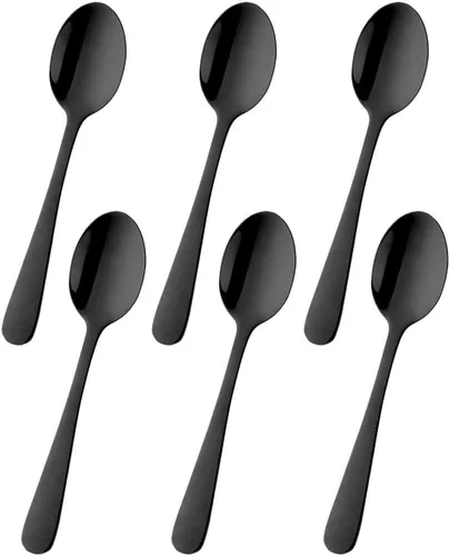 Miniatura 17 de Buyer Star Cucharaditas de 5.5 pulgadas Mini cucharas de café de acero inoxidable para azúcar Demitasse Espresso Cucharas