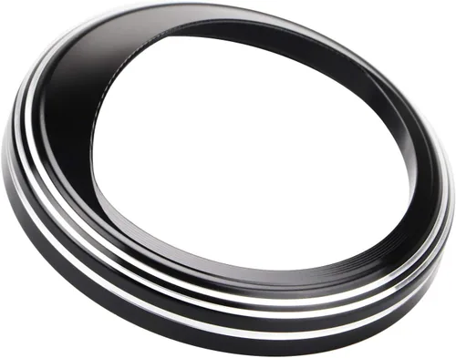 Miniatura 9 de Cubierta de visera con anillo de ajuste bisel de velocímetro negro con velocímetro de 5 pulgadas para Harley Dyna Softail Touring