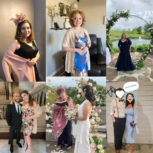 Miniatura 6 de tagunop Chales y envolturas de gasa para vestidos de noche, bufandas suaves para novia, boda, fiesta, accesorios para mujer, regalo para ella