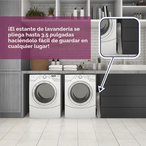 Miniatura 5 de BLACK+DECKER Tendedero de ropa de 3 niveles, plegable y expandible, para secar ropa al aire, ahorro de espacio, resistente y liviano, de metal Plata