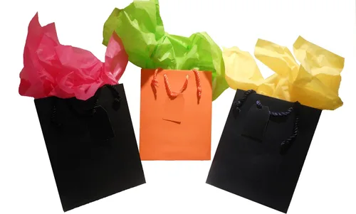 Miniatura 3 de Jillson Roberts 6 bolsas de regalo medianas de 8 x 10 x 4 pulgadas para todas las ocasiones, disponibles en 20 colores lisos, borgoña mate