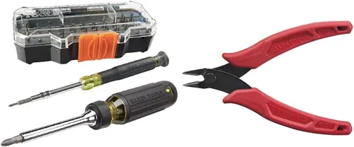 Klein Tools Kit de destornillador de precisión con destornillador multipunta y alicates de corte diagonal (5 pulgadas)
