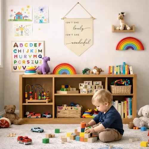 Miniatura 7 de Letrero decorativo de bandera con texto en inglés «Isn't She Lovely-Flag», regalo para niñas, bebés, recién nacidos, banderines de pared, regalo