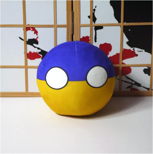 Miniatura 61 de Polandball Countryballs Muñeco de peluche Ucrania España Hungría Portugal Rumanía Grecia Austria México Polonia Ball (15,3.8 pulgadas)