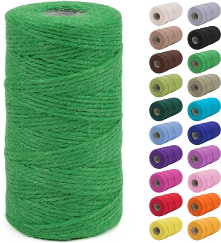 Miniatura 38 de JeogYong - Cuerda de yute de 3 mm, 99,9 m, cuerda natural gruesa para jardín, ideal para manualidades, exterior, jardinería, envoltorios de regalo