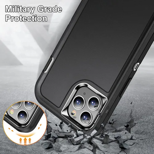 Miniatura 8 de Funda para iPhone 11 Pro Max para hombre, híbrida a prueba de caídas resistente, resistente, a prueba de golpes, ajuste delgado, funda protectora