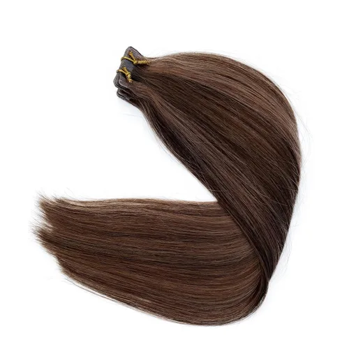Miniatura 8 de Extensiones de cabello humano real con cinta, 20 piezas de cabello Remy invisible de doble cara, extensiones de cabello Remy con cinta adhesiva