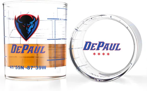 Miniatura 46 de Greenline Goods – Vasos de Whiskey de la Universidad Estatal de Michigan Spartans (Set de 2), 10 oz – Logo de Color Completo + Mapa del Campus