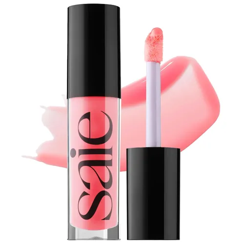 Miniatura 20 de Saie Glossybounce - Brillo labial hidratante y aceite labial con tinte híbrido con ácido hialurónico y aceite de jojoba para labios no pegajosos