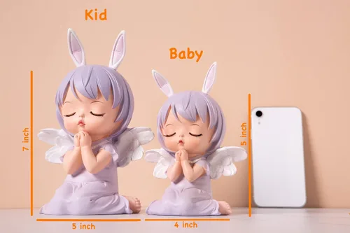 Miniatura 7 de Blessing Angel - Bonita alcancía para niñas, es un regalo único perfecto, decoración de guardería, recuerdo, regalo de bautismo de bebé o alcancía
