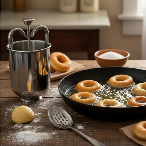 Miniatura 4 de IBILI 734200 - Soporte para rosquillas (acero inoxidable, 7.1 x 3.3 x 3.3 in), color plateado