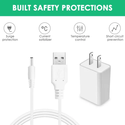 Miniatura 3 de Mrgru Adaptador de cargador de 5 V y cable para dispositivo de tonificación facial compatible con NuFACE Mini dispositivo de tonificación facial