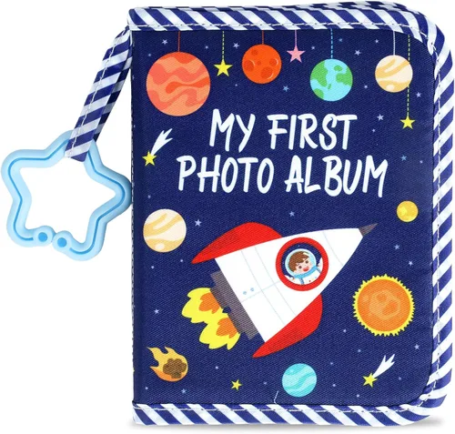 Miniatura 19 de Baby's My First Family Álbum Familiar Mi Primer Álbum de Fotos Suave Libro de Tela con Fotos Adventure Land My First Book of Photos Álbum