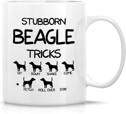 Miniatura 90 de Retreez - Taza divertida con texto en inglés "Funny Cute Golden Retriever Don't Stop Retrievin' Dog Lover", 325 ml, tazas de café de cerámica