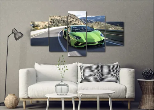 Miniatura 4 de 5 pósteres de lona de lujo de autos deportivos, superdeportivo, exótico, de lujo, moderno, decoración de pared