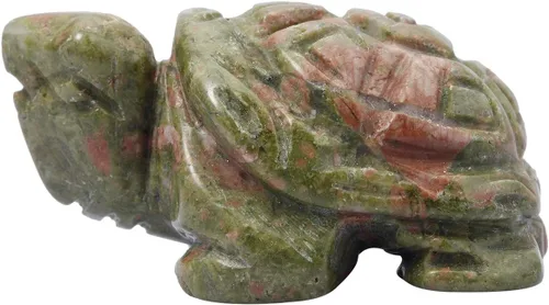 Miniatura 9 de mookaitedecor Estatua de tortuga de cristal, escultura de piedra curativa de reiki, figuras de piedras preciosas de bolsillo de 1.5 pulgadas