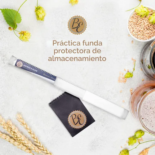 Miniatura 5 de Brewer's Elite Hidrómetro para fabricación casera de cerveza, vino, hidromiel y kombucha, juego de medición triple, estuche rígido y paño, probador