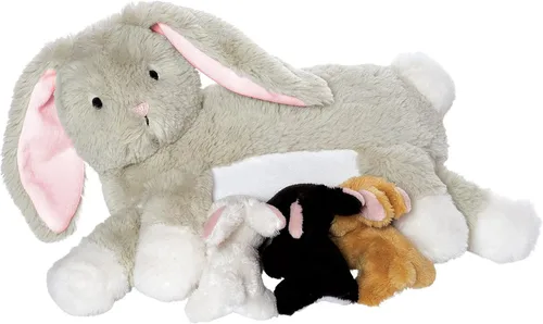Miniatura 6 de Manhattan Toy Nursing Nissa Nurturing - Erizo de peluche con cerditos de peluche para bebés