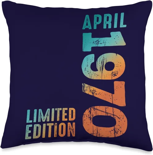 Awesome Limited Edition April 1970 Retro 1970 Vintage 1970 Throw Pillow