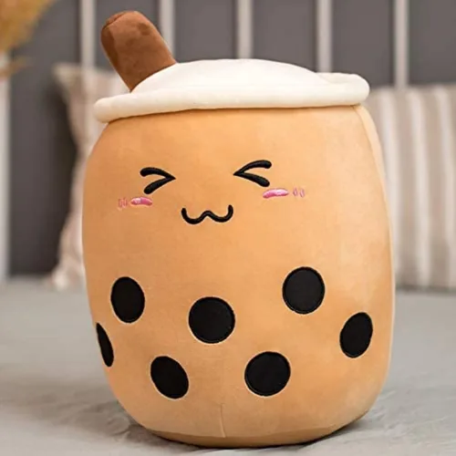 Miniatura 2 de VHYHCY - Lindo cojín de peluche Boba, peluche en forma de taza de té con burbujas, almohada de peluche en forma de taza de té con leche, cojín