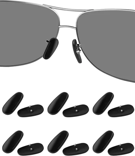 6 pares de almohadillas de nariz de repuesto para Ray-Ban Aviator RB3025 | RB3026 | RB3030 | RB3211 | RB3362 gafas de sol