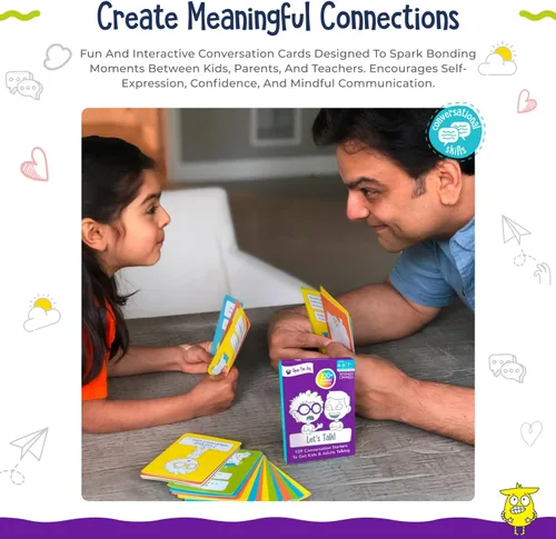Miniatura 2 de Let's Talk - Tarjetas de inicio de conversación para niños, más de 100 indicaciones y preguntas para desarrollar inteligencia emocional