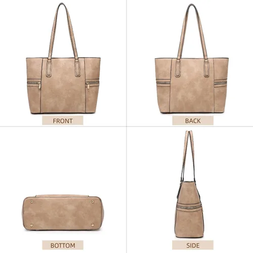 Miniatura 3 de Bolsos y bolsos de mano para mujer, bolso tipo tote, bolso de hombro con asa superior, bolso tipo sobre, juego con cartera, bolso grande de trabajo
