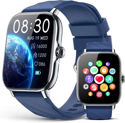 Miniatura 8 de Relojes inteligentes rastreador de actividad física para hombres y mujeres con contador de pasos, monitor de sueño y calorías, podómetro