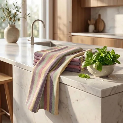 Miniatura 595 de Urban Villa Toallas de cocina 100% algodón para cocina (juego de 6) 20"x30" toallas de cocina altamente absorbentes, juego de ropa de cocina